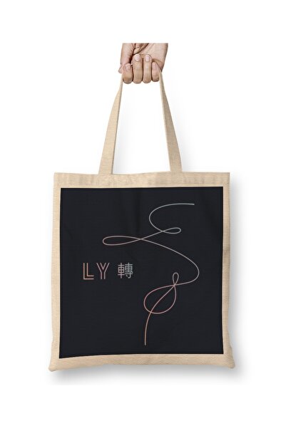 Baskı Dükkanı Bts Bangtan Boys Love Yourself Tear Line Cloth Torba Dugačka Sa...
