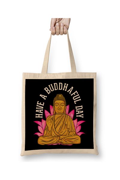 Baskı Dükkanı Βουδιστική Διαλογισμός Buddhaçanta Χαριτωμένο με μακριά λαβή
