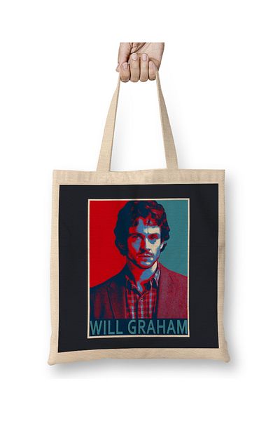 Baskı Dükkanı Blood Will Graham υφασμάτινη τσάντα με μακριά λαβή