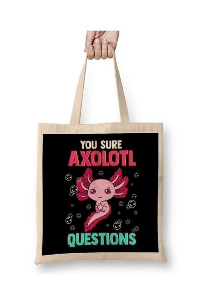 Baskı Dükkanı Slatka i smešna ti si sigurna, aksolotl, pitanja, igra reči, tk...