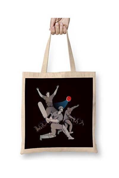 Baskı Dükkanı Крикетна команда Гравець Тренер Крикетист Боулер Пітч Без Чанта...