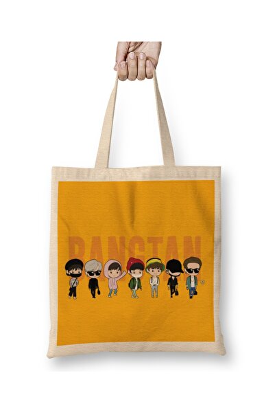 Baskı Dükkanı Bts Chibi Bangtan Članovi Avion Modna Odeća Torba Duga Sa ručkom