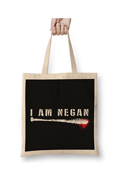 Baskı Dükkanı Ja sam Negan, tkanina Torba duga Sa ručkom