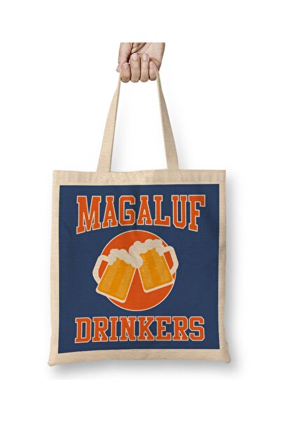 Baskı Dükkanı Magaluf 1984 Srednja škola Sunshine Obrazovna tkanina Torba Dug...