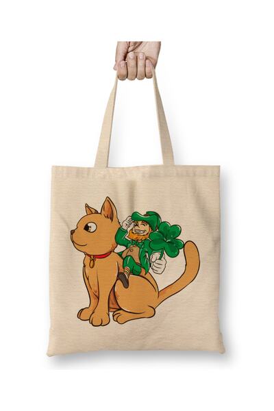 Baskı Dükkanı Милий лепрекон, що їде на коті St.jpg