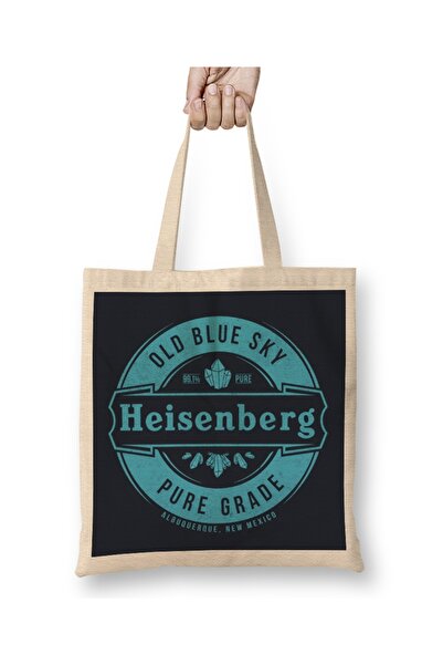 Baskı Dükkanı Breaking Bad Heisenberg Tote Bag Long Handle