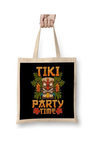 Baskı Dükkanı Preslatka i slatka tiki zabava, vreme za luau na ostrvu, tkanin...