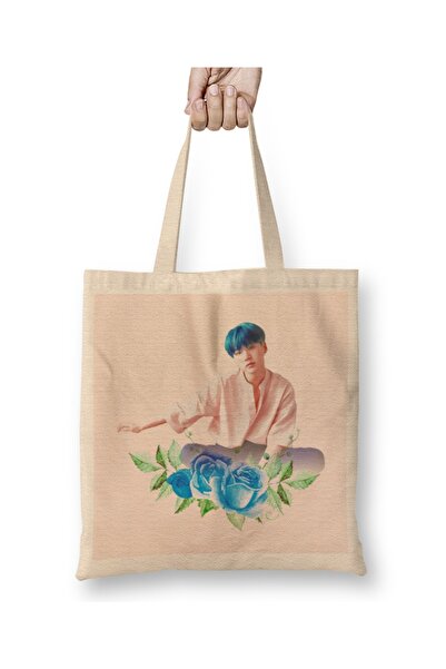 Baskı Dükkanı Bts Suga L tkanina Torba dugačka Sa ručkom
