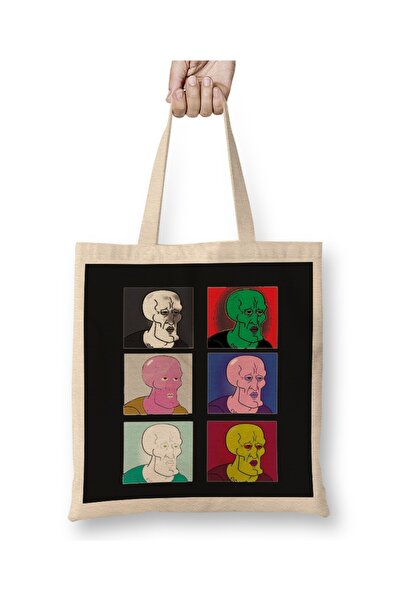 Baskı Dükkanı Savremena zgodna tkanina Squidward Torba duga Sa ručkom