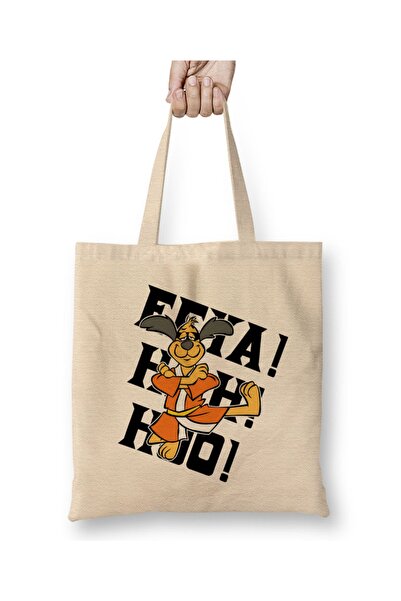 Baskı Dükkanı حقيبة كونغ فو موفز هونج كونج فوي بمقبض طويل