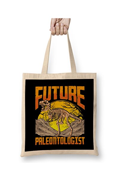 Baskı Dükkanı Smešni budući paleontolog, lovac na fosilije dinosaurusa, tkani...