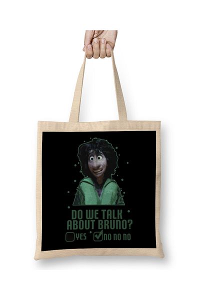 Baskı Dükkanı Encanto Μιλάμε για Bruno Tote Bag με μακριά λαβή