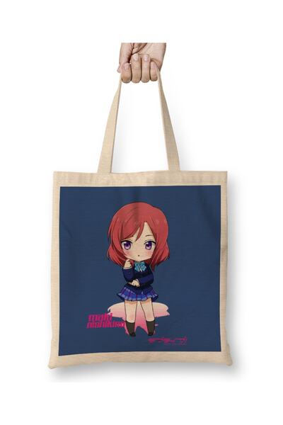 Baskı Dükkanı ماكي نيشيكينو - حقيبة يد لوف لايف ذات مقبض طويل