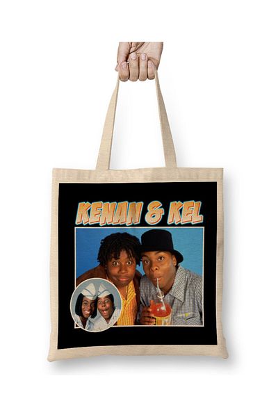 Baskı Dükkanı Υφασμάτινη τσάντα Kenan And Kel Montage με μακριά λαβή