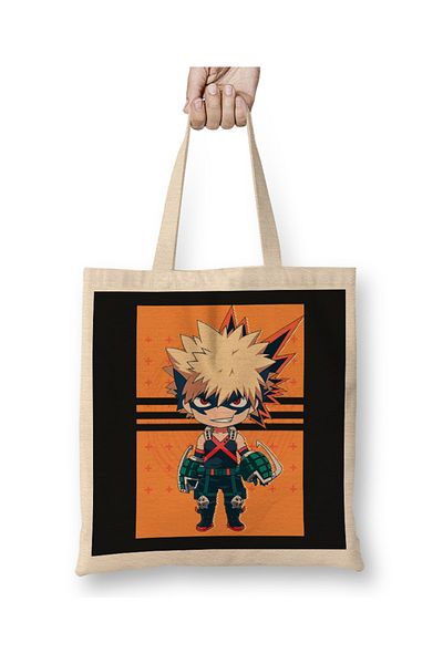 Baskı Dükkanı Boku No Hero Katsuki Bakugo 01 υφασμάτινη τσάντα με μακριά λαβή