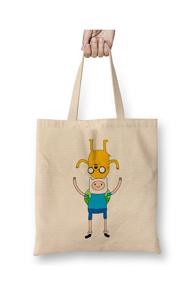 Baskı Dükkanı Υφασμάτινη τσάντα Jake And Finn Acrobatic Games με μακριά λαβή