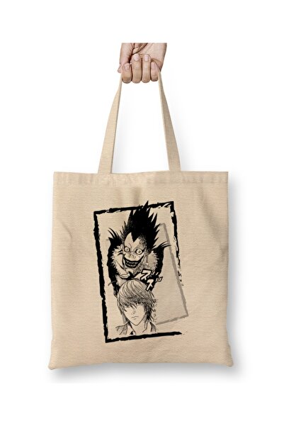 Baskı Dükkanı Kira i Ryuk Death Note tkanina Torba duga Sa ručkom