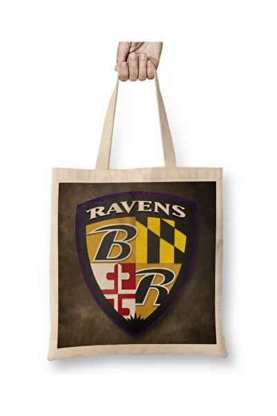 Baskı Dükkanı Raspored tima Baltimore Ravens Baltimore Ravens štit 01 Tkanina...