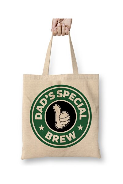 Baskı Dükkanı Спеціальний набір для татусів Starbucks з бавовняною сумкою та довгою ручкою