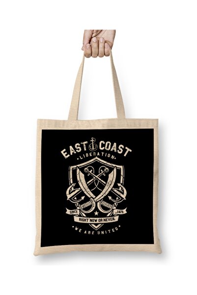 Baskı Dükkanı Tkanina za oslobađanje istočne obale Torba dugačka Sa ručkom