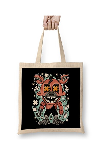 Baskı Dükkanı حقيبة كابوس فوكسي بوب آرت فناف بمقبض طويل