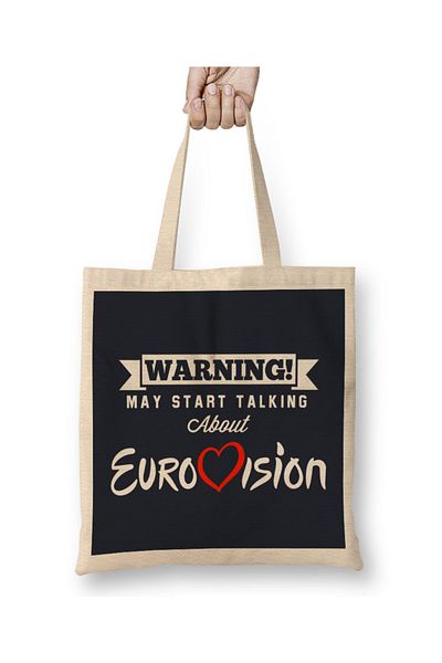 Baskı Dükkanı Avertisment poate începe să vorbească despre geanta de pânză Eurovision cu mâner lung