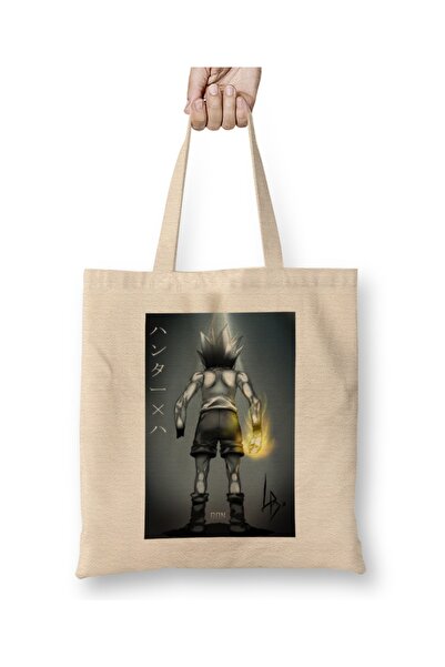 Baskı Dükkanı Hunter X Hunter Gon Osu tkanina Torba duga Sa ručkom