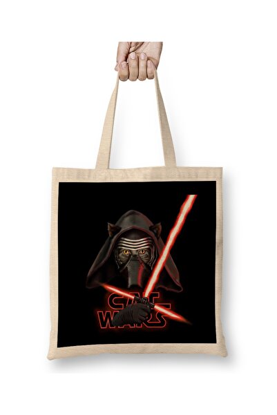 Baskı Dükkanı Star Cat Wars 021 Tkanina Torba Duga Sa ručkom