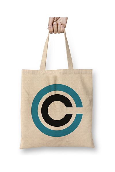 Baskı Dükkanı Capsule Logo Corpdbz Anime Vegeta Capsu υφασμάτινη τσάντα με μακριά λαβή