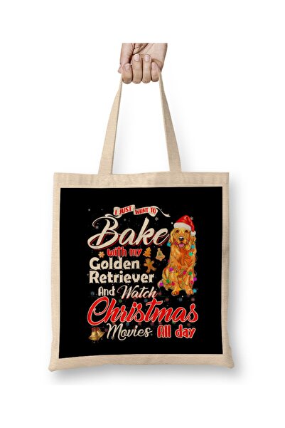 Baskı Dükkanı Печіть разом із золотистим ретривером і дивіться веселі різдвян...