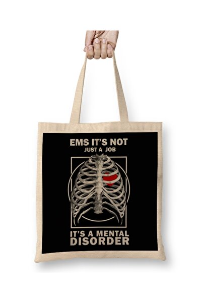 Baskı Dükkanı Ems instruktor je mentalna tkanina Torba dugačka Sa ručkom