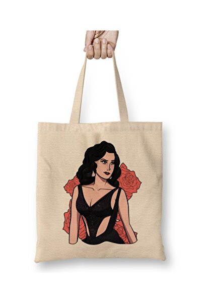 Baskı Dükkanı Lana Del Rey tkanina Torba duga Sa ručkom