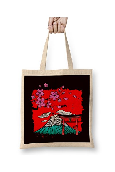 Baskı Dükkanı Japan Sakura Trešnja Cvetanje Vulkana Japanska Umetnost Priroda...