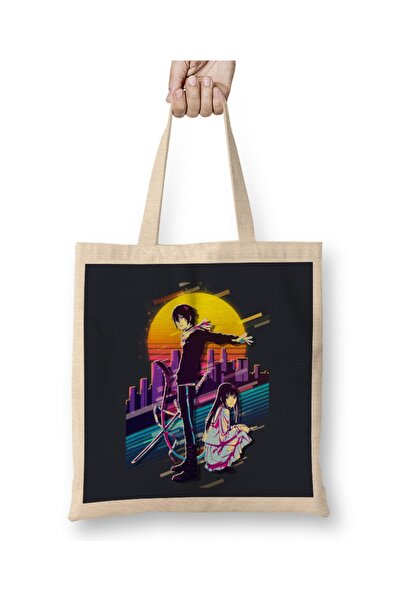 Baskı Dükkanı Noragami - Yato i Hiyori Iki Tkanina Torba Duga Sa ručkom