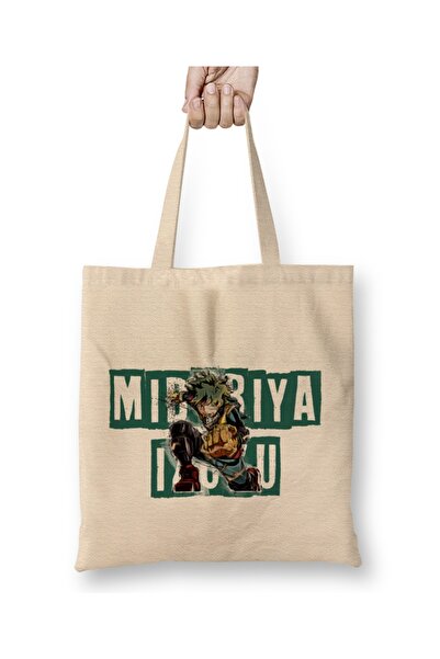 Baskı Dükkanı Midoriya Izuku tkanina Torba duga Sa ručkom
