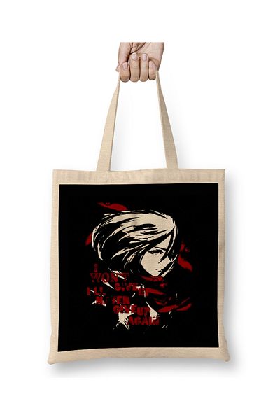 Baskı Dükkanı Attack On Titan 01 υφασμάτινη τσάντα με μακριά λαβή