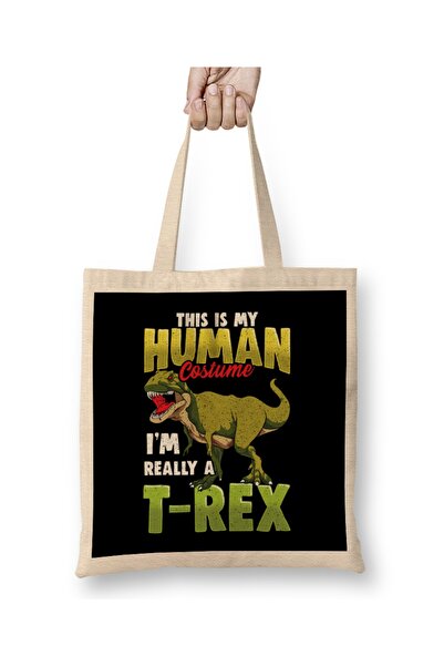 Baskı Dükkanı Smešno, ovo je moj ljudski kostim, ja sam zapravo T-Rex, tkanin...