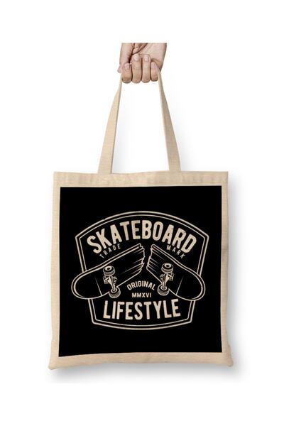 Baskı Dükkanı Скейтборд Lifestyle Snapped Deck Тканинна сумка з довгою ручкою