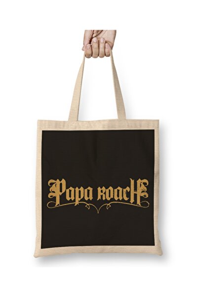 Baskı Dükkanı Papa Roach logo 01 tkanina Torba duga Sa ručkom