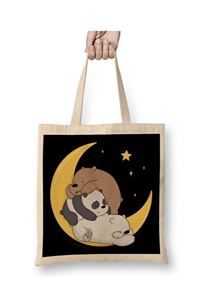 Baskı Dükkanı We Bare Bears krpa za lice sa pandom Torba dugačka Sa ručkom