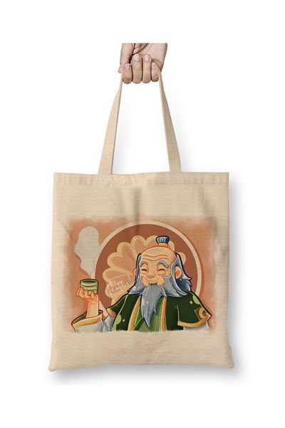 Baskı Dükkanı Avatar For iroh 011 υφασμάτινη τσάντα μακριά λαβή