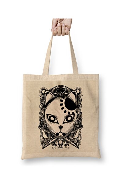 Baskı Dükkanı Tanjiro Kamado Gravirana maska ubojice demona Tamna tkanina Tor...