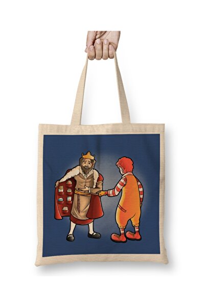 Baskı Dükkanı Izdajnik Burger Cloth Torba Dugačak Sa ručkom