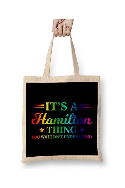 Baskı Dükkanı To je Hamiltonova stvar koju ne biste razumeli Tkanina Torba Du...