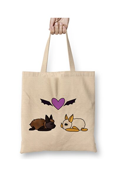 Baskı Dükkanı Batty Love Bats 01 Tkanina Torba Duga Sa ručkom