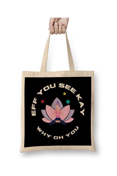Baskı Dükkanı Eff You See Kay Γιατί OhYou υφασμάτινη τσάντα με μακριά λαβή