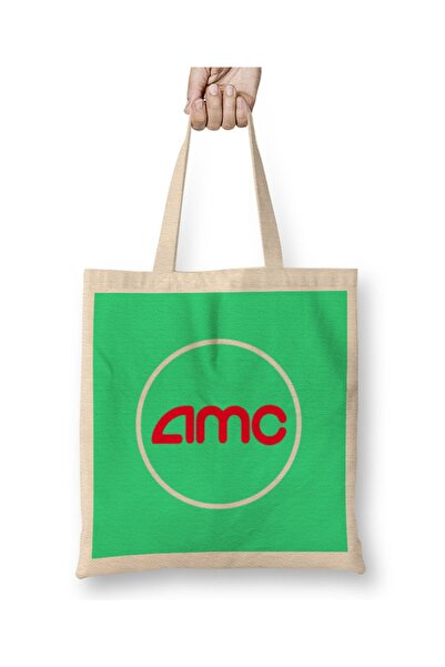 Baskı Dükkanı AMC DAY Stock TO THE MON Cloth Torba Long Sa ručkom