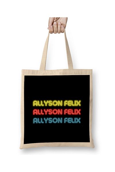 Baskı Dükkanı Υφασμάτινη τσάντα ALLYSON FELIX με μακριά λαβή