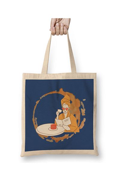 Baskı Dükkanı Αστεία ποτά καφέ Art Lover Gift Quote Υφασμάτινη τσάντα με μακριά λαβή