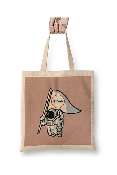 Baskı Dükkanı Novan Lnc Stock To The Mon Cloth Bag Long Handle